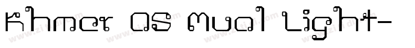 Khmer OS Muol Light字体转换